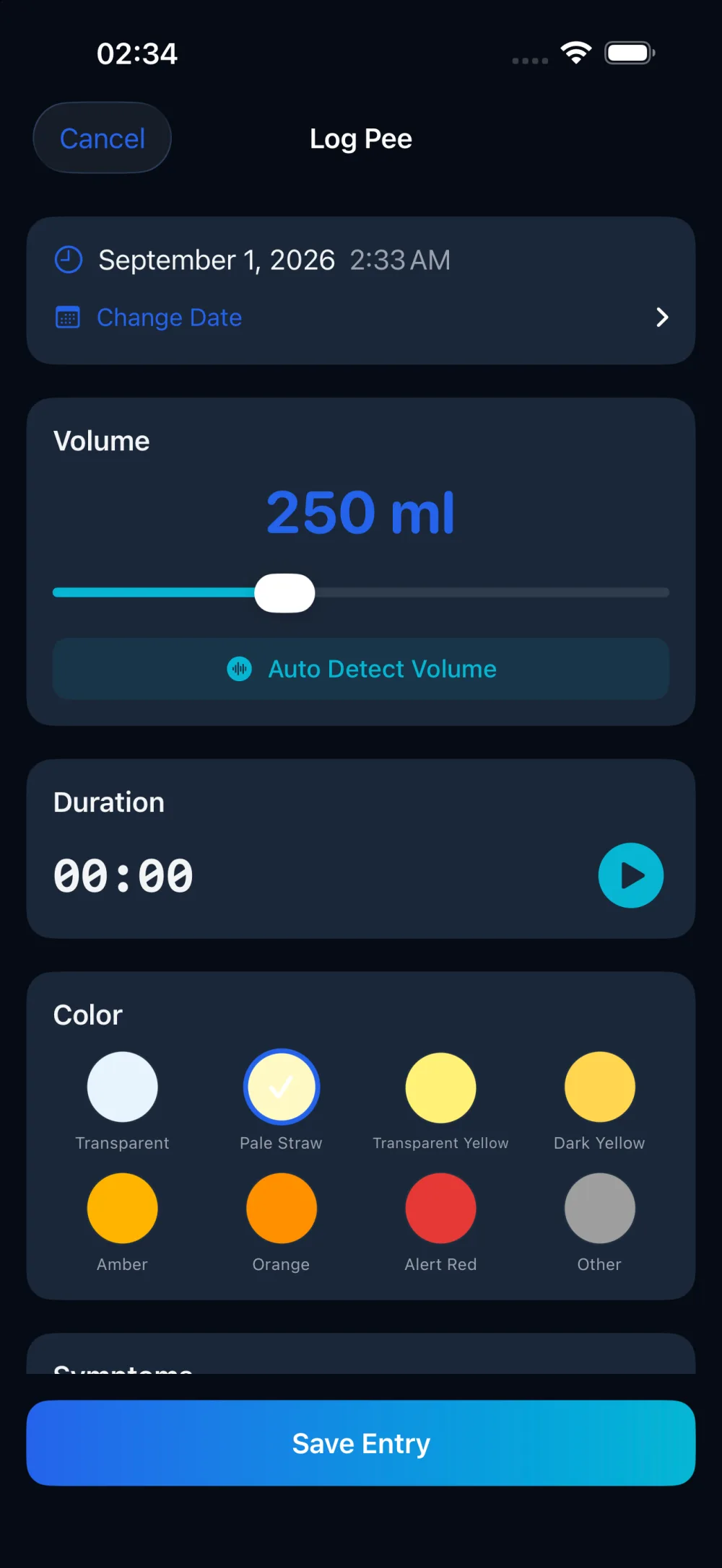 Fluen Tracking in dark mode